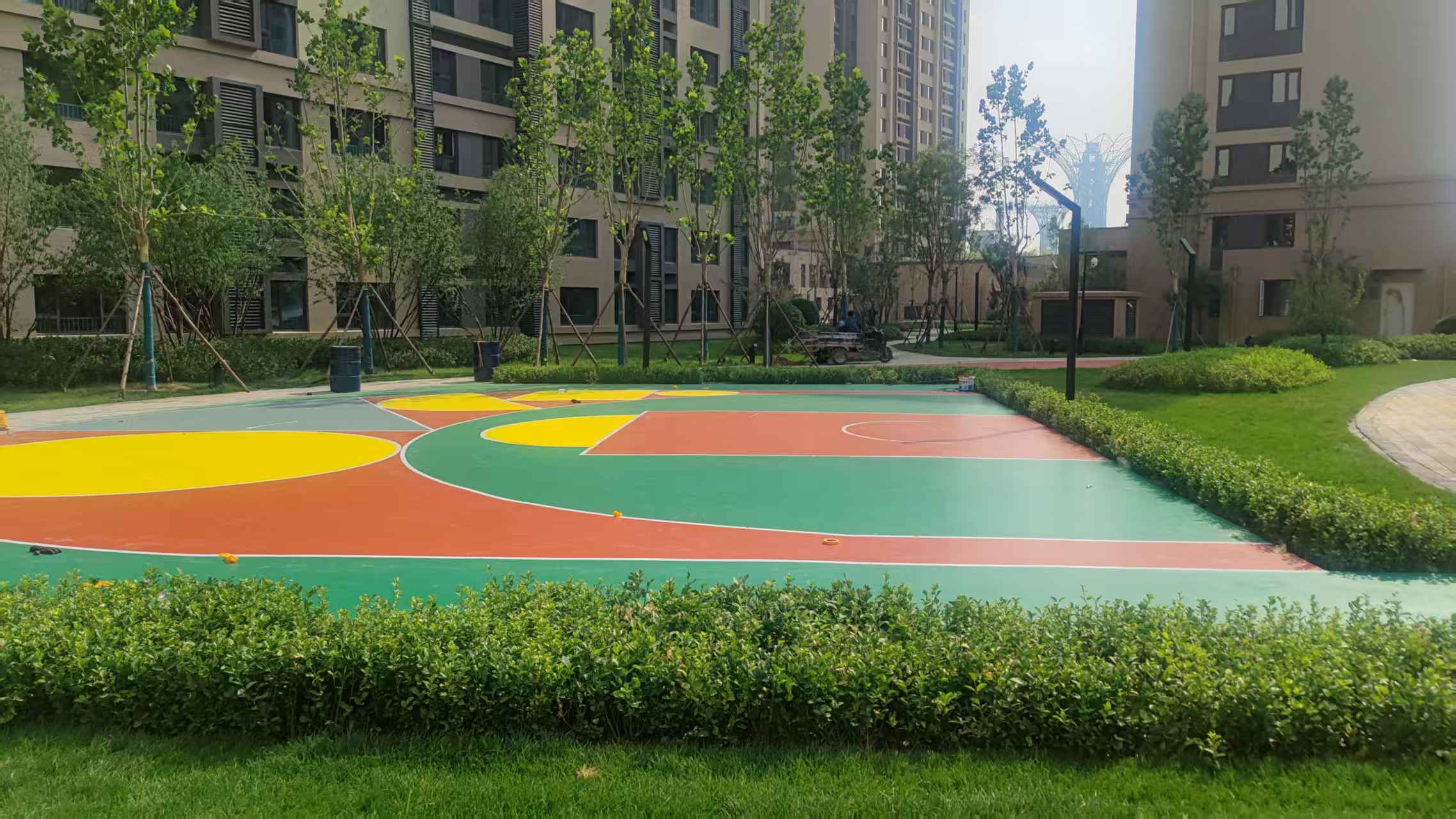 徐州市混合型塑胶跑道塑胶地坪 - 厂家